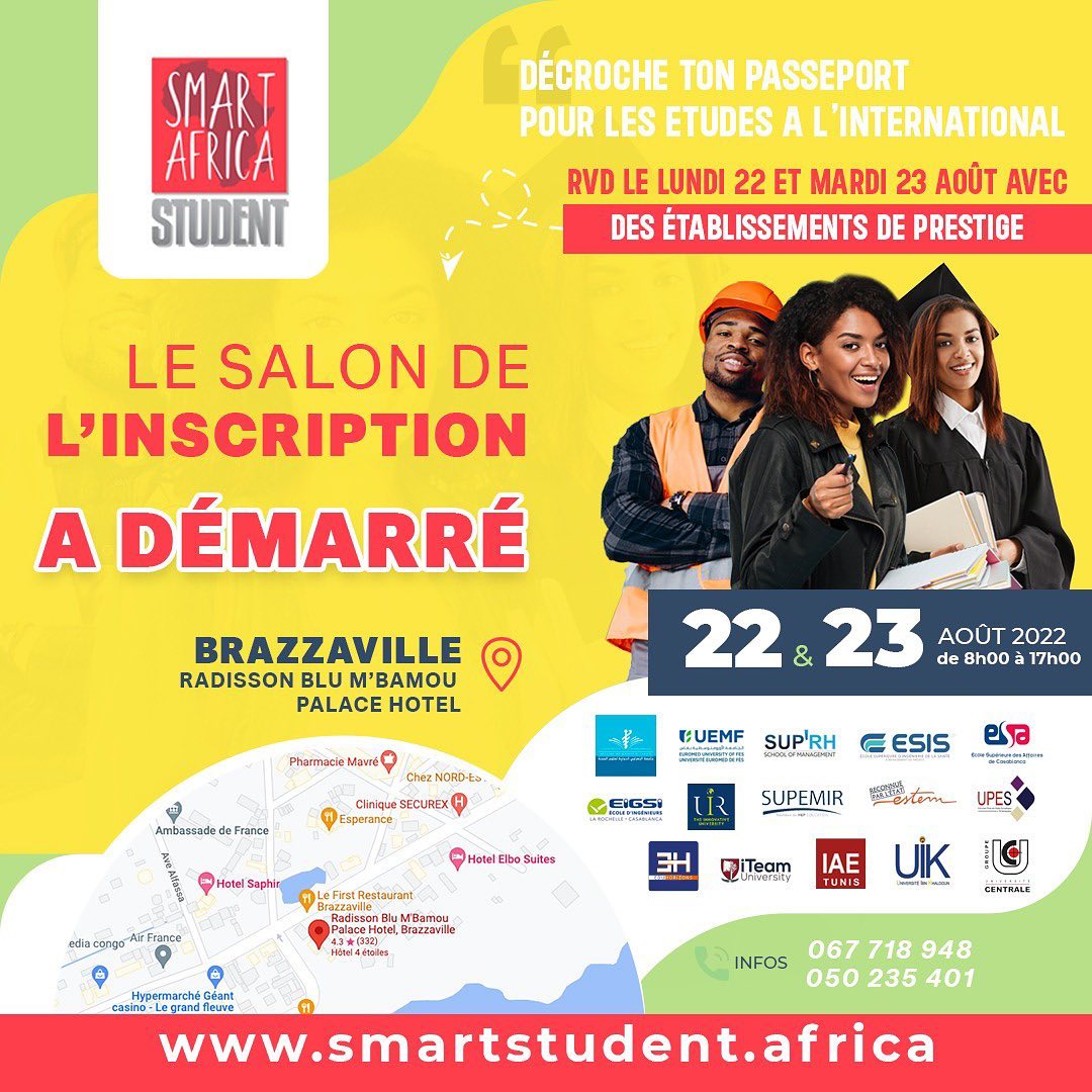 UPES en Afrique : Congo Brazzaville salon Smart Africa 2022